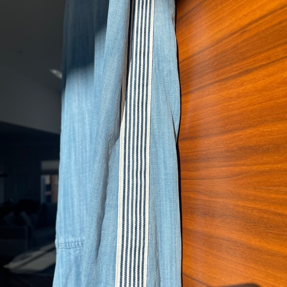 Bella Dahl Chambray - side stripe racer back dress - Picture 3 of 8